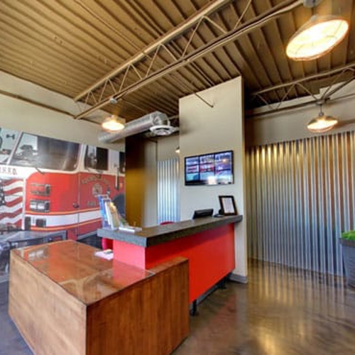 The reception area of All American Pet Resorts Rochester Hills